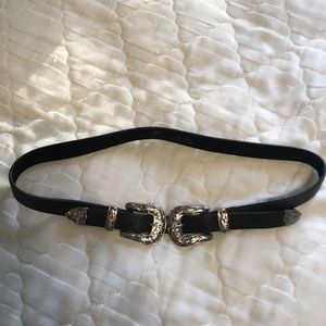 Double Buckle Black Belt!